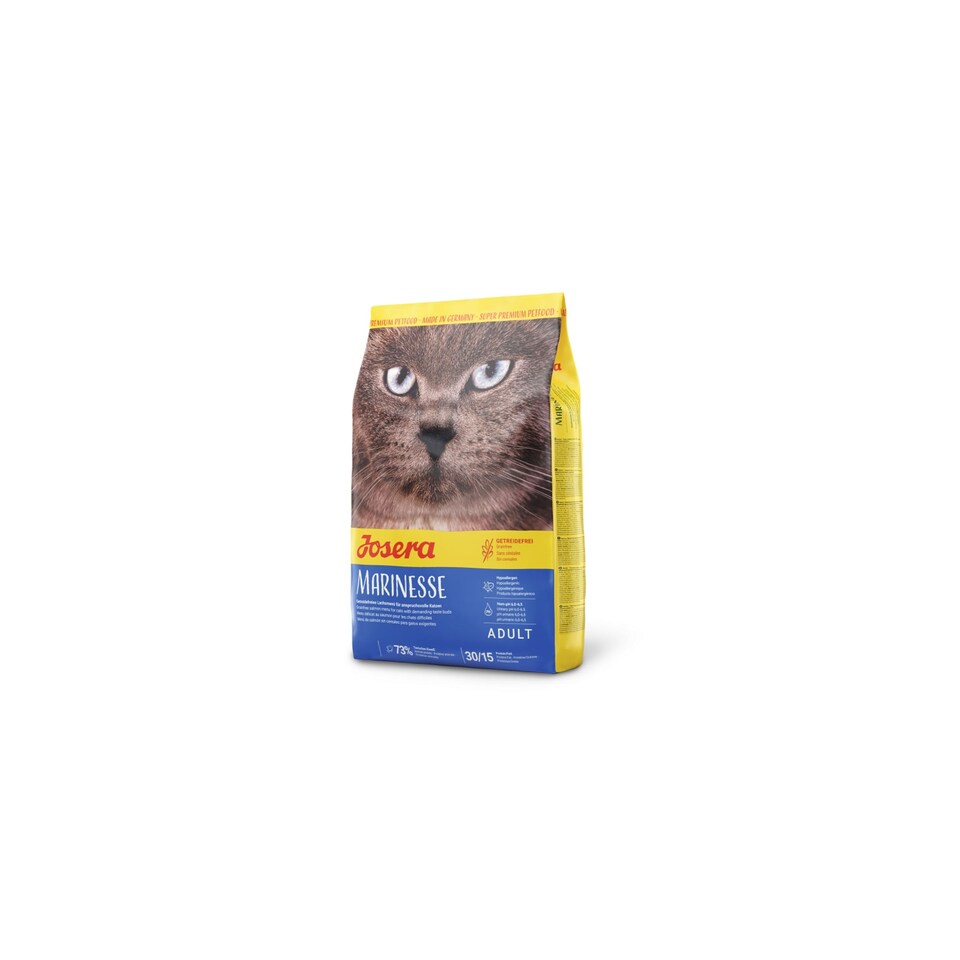 image 1 of Josera Marinesse complete adult cat food | Grain-free | Single animal protein | Salmon | Hypoallergenic | Sensitive | Anti-Hairball | Urinary pH | 0.4kg