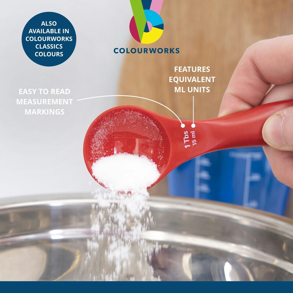 image 1 of Colourworks 5 Piece Measuring Spoon Set | Multi | Not provided