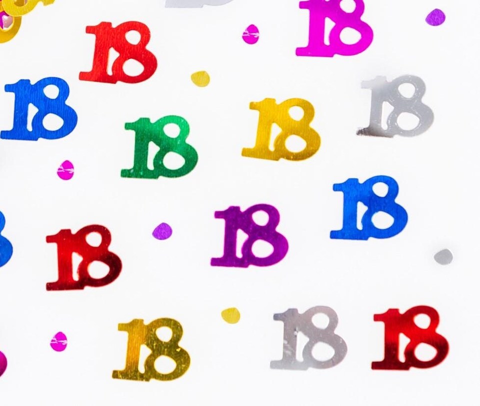 image 1 of 14g 18th Multi-Colour Confetti