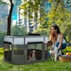 image 7 of PawHut Portable Dog Pen for Puppies, Rabbits, Kittens, Guinea Pigs - Grey