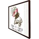 image 1 of Portrait of french bulldog puppy (Picture Frame) Brown | XS