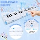 image 5 of 40-Key Folding Piano Keyboard Toy – Portable Electronic Music Toy with Lights & Sound (Blue)