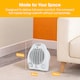 image 5 of Abode AFH1002 Electric Heater White 2000W Cooling Fan Mode with 2 Heat Settings