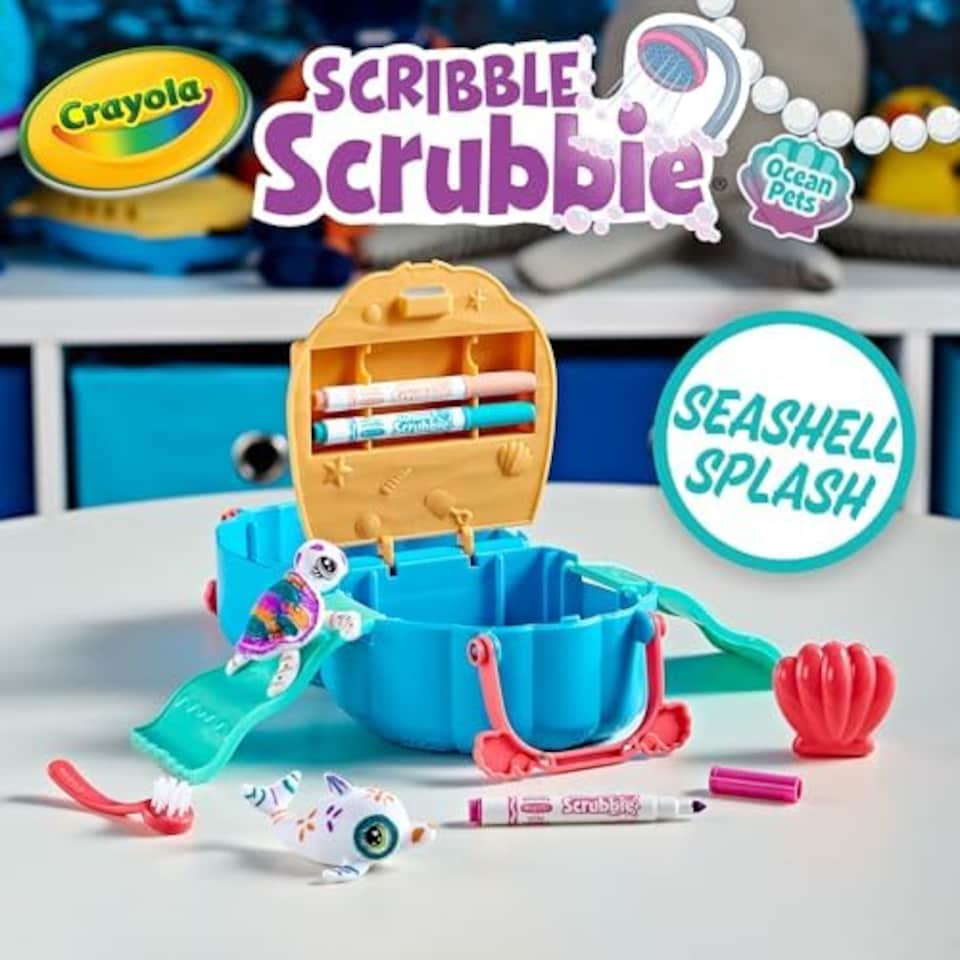 image 1 of Crayola Scribble Scrubbie Ocean Pets Playset