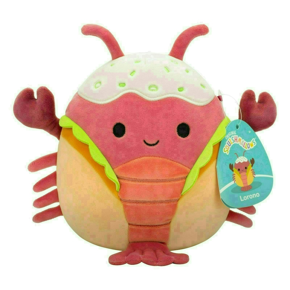image 1 of Squishmallows Lorono The Lobster Roll 7.5-Inch Soft Toy