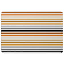 Striped pattern, orange black gray beige and brown (Placemat)