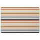 image 1 of Striped pattern, orange black gray beige and brown (Placemat)