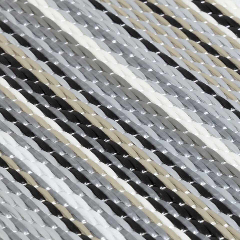 image 1 of The Rugs Rainbow Collection Reversible Weatherproof Outdoor Garden Patio Rug Striped | 1020