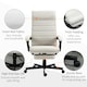 image 6 of Vinsetto High-Back Home Office Chair with Adjustable Height and Footrest, White