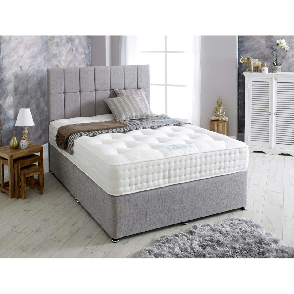 Natural Elegance 1500 Pocket Medium Mattress 25cm Double White | Double