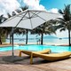 image 2 of Outsunny Cantilever Patio Umbrella Base Water or Sand Filled with Wheels