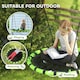 image 5 of AIYAPLAY Kid Nest Swing Seat, 100cm Diameter Round Saucer Swing Set, Black