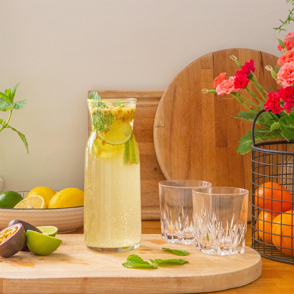 image 1 of LAV Fonte Glass Carafe - 700ml - White Lid