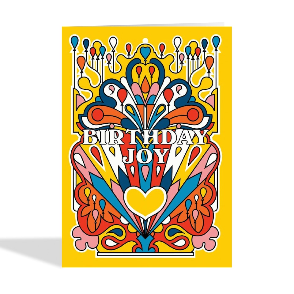 image 1 of Pretty Joyful Birthday Card For Her