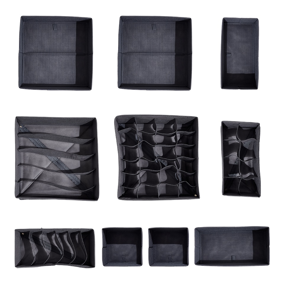 image 1 of Living and Home 10 Pcs Foldable Non-woven Clothing Organizer