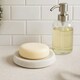 image 1 of Interiors by Premier Off White Marble Soap Dish, Elegant Natural Soap Holder with Recessed Tray, Smooth Textured Bath Soap Dish