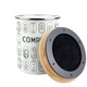 image 5 of Boho Minimalism Compost Caddy - Metal 2L Decorative Kitchen Food Waste Bin