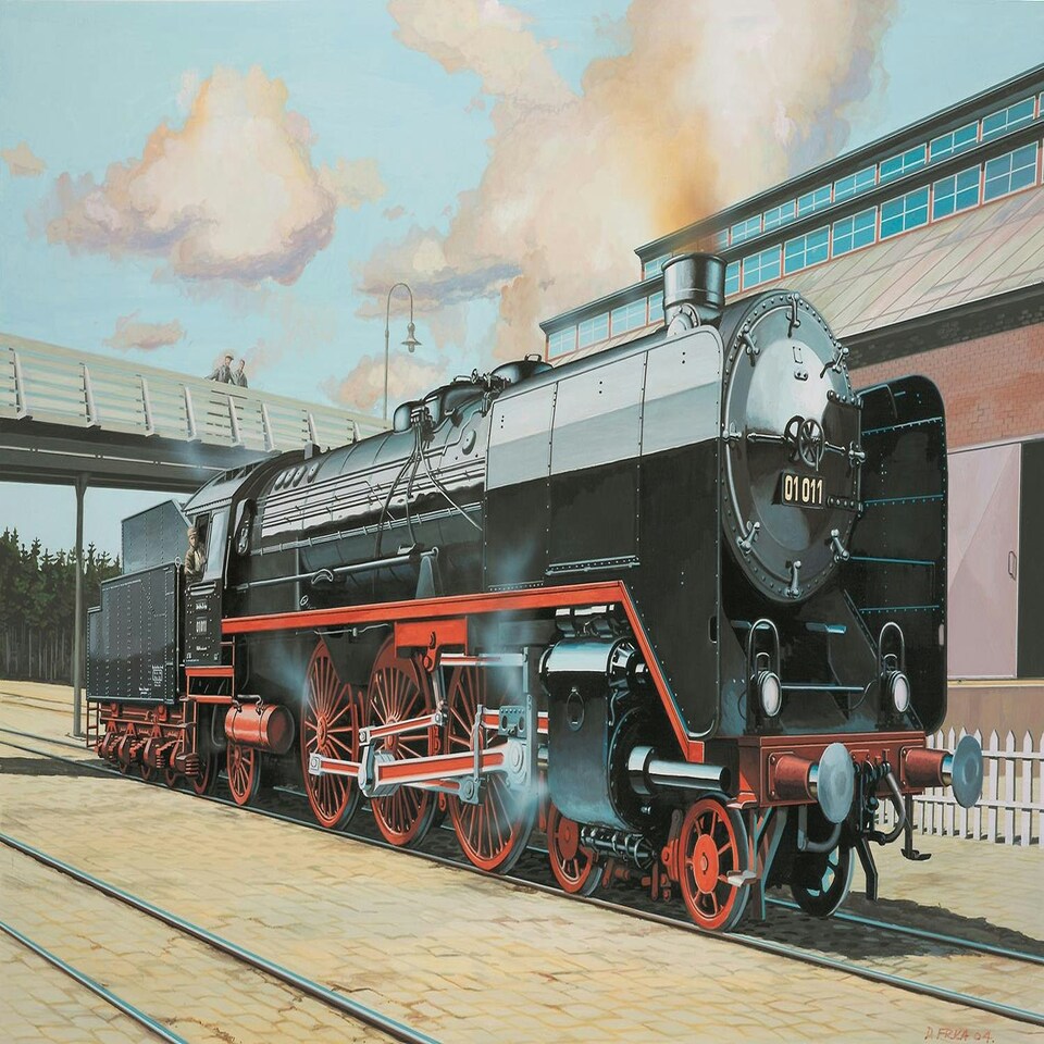 Revell German BR01 Locomotive T32 Tender Model Set (1:87 Scale)