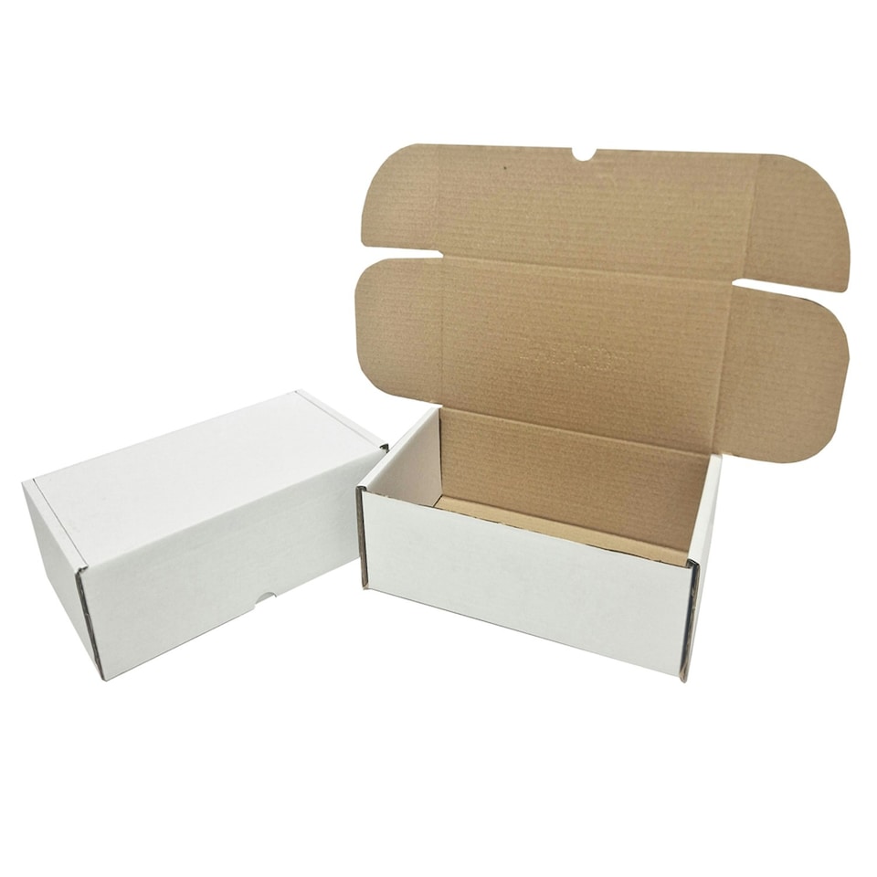 image 1 of 50 x C5 (222x160x20mm) White Postal Royal Mail Large Letter PIP Cardboard Shipping Boxes White