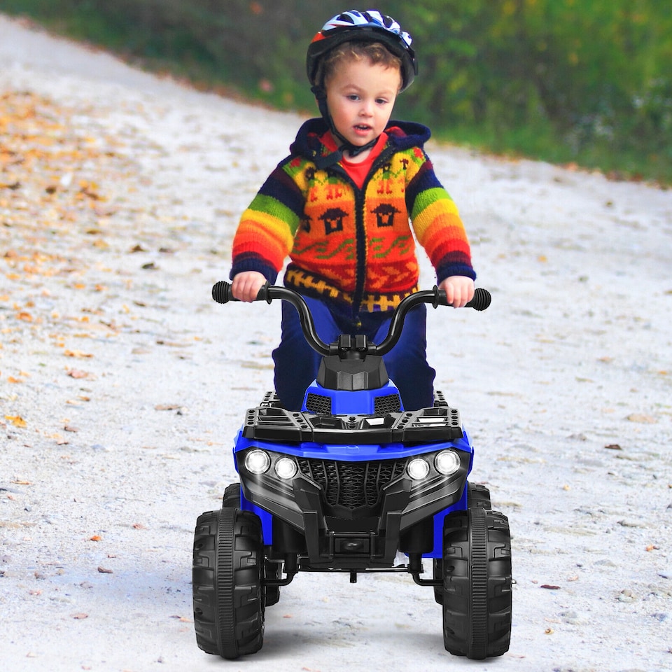 image 1 of COSTWAY Kids Ride-On Car 6V Battery Powered ATV Blue