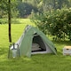 image 2 of Outsunny Double Layer Camping Tent for 1-2 Man, 2000mm Waterproof, Green