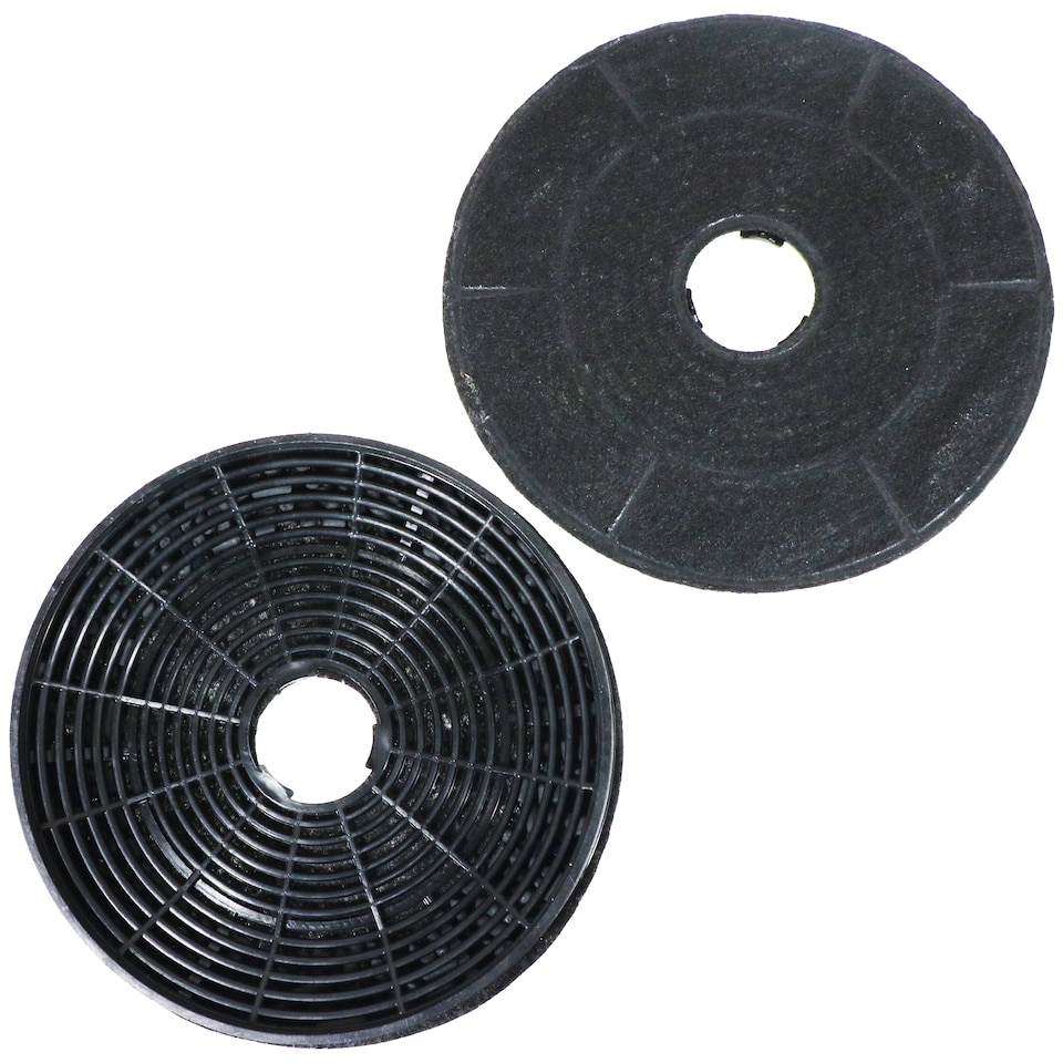 image 1 of SPARES2GO Carbon Charcoal Vent Filter for Grundig GDK 59000 BXB Cooker Extractor Hood (Pack of 2 Filters)