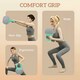 image 9 of SPORTNOW 12KG Kettlebell with Soft Body and Non-Slip Handle, Grey and Green Purple | 12