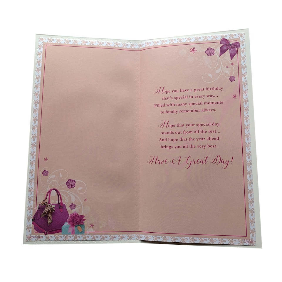 image 1 of Happy Birthday You're 40 Today Open Female Soft Whispers Card