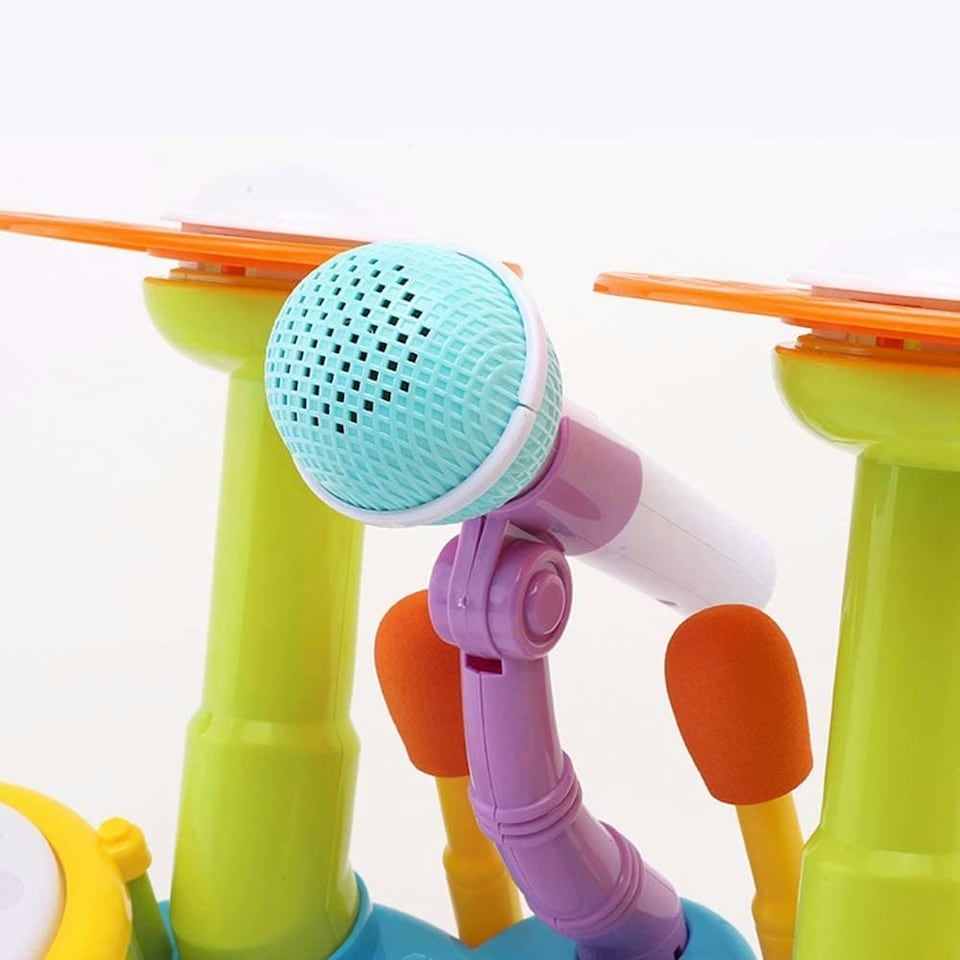 image 1 of Beginners Musical Table Top Drum Kit Play Set