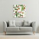 image 2 of Watercolour Christmas pattern (Canvas Print) 114 x 114 x 4cm