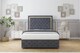 image 2 of Sloomy Sofia Gold Steel Plush Divan Bed Base 2 Drawers Foot-End With 26 Inch Strutted Headboard & 12 Inch Matching Footboard | Grey | Steel | King | 1