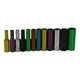 image 2 of 24pc Coloured 1/4" Dr Shallow & Deep Sockets 6 Point Hex Metric 4 - 13mm Rails