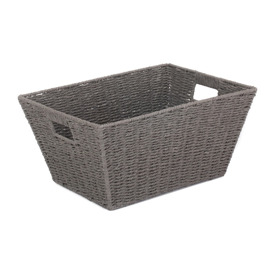 image 1 of Large Grey Paper Rope Deep Tray