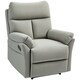 image 1 of HOMCOM Recliner Armchair, Reclining Chair with Adjustable Leg Rest Grey 