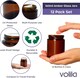 image 4 of Cosmetic Amber Glass Jar Set - UV Protection for Powder, Lotion and Cream