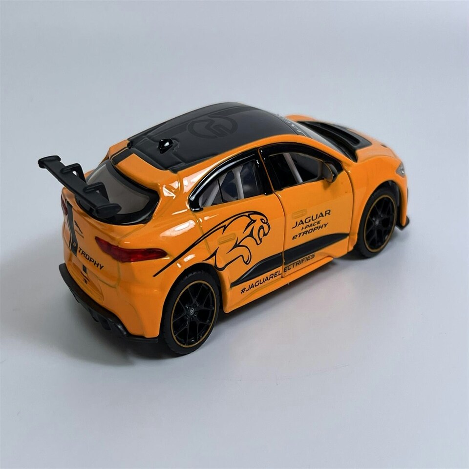 image 1 of Jaguar I Pace e Trophy Orange LHD 1:36 Scale Pull & Go Tayumo 36100024