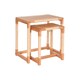 image 4 of Set of 2 tables Home ESPRIT Natural Rope Fir 58 x 38 x 60 cm N/A