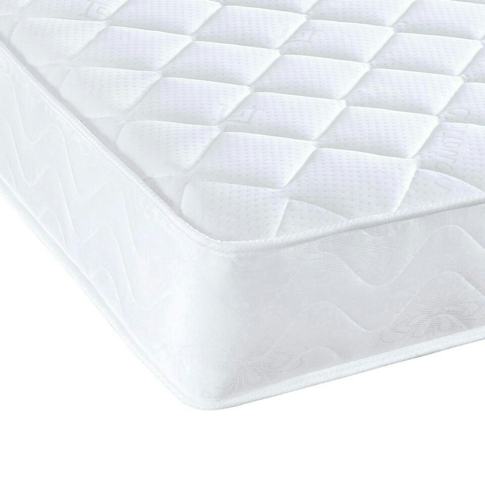 image 1 of Darcy Diamond Micro Quilted Spring Mattress - 7" Deep White | King