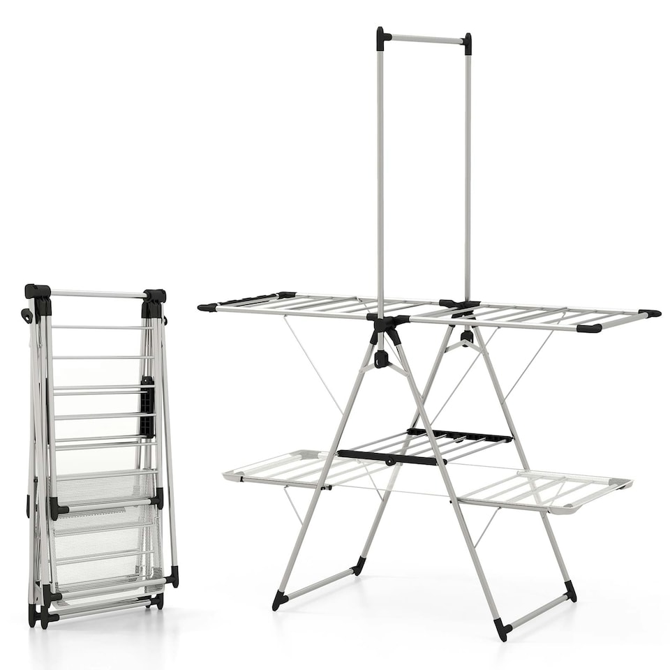 image 1 of COSTWAY Laundry Drying Rack Foldable Clothes Drying Rack
