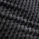 image 4 of OHS Luxury Waffle Textured Fleece Duvet Cover and Pillowcase Bedding Set Grey | Charcoal | Super King