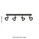 image 9 of Burton - Matt Black & Chrome Detail 4 Way Adjustable Ceiling Spotlight