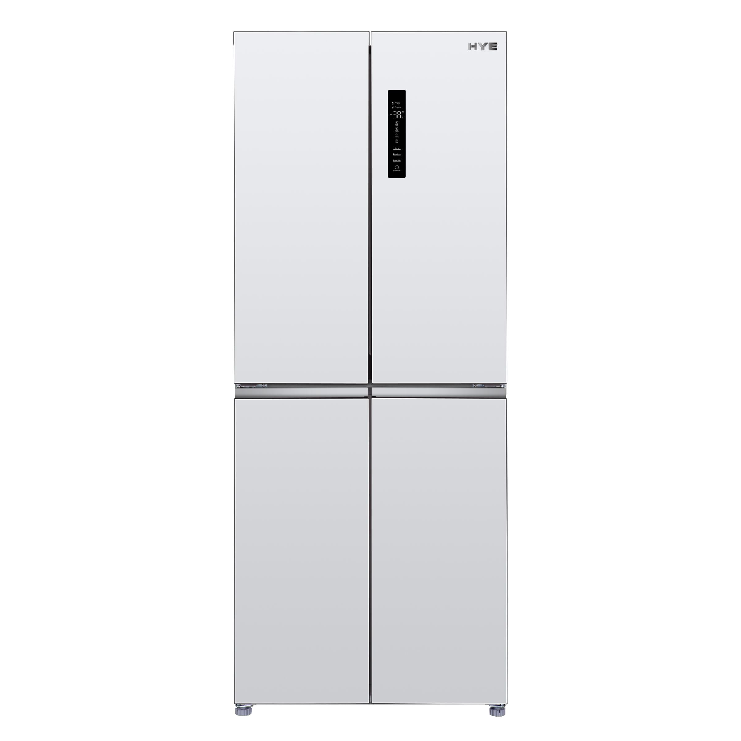 HYE 394 Litre No Frost Cross Door American Fridge Freezer, 70cm, White - RF01AMCD394W07