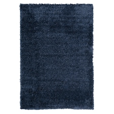 KUKOON Navy Blue Deep Pile Shaggy Living Room Area Rug 80cm x 150cm
