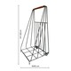 image 8 of Contempory Leather Handle Log Trolley N/A