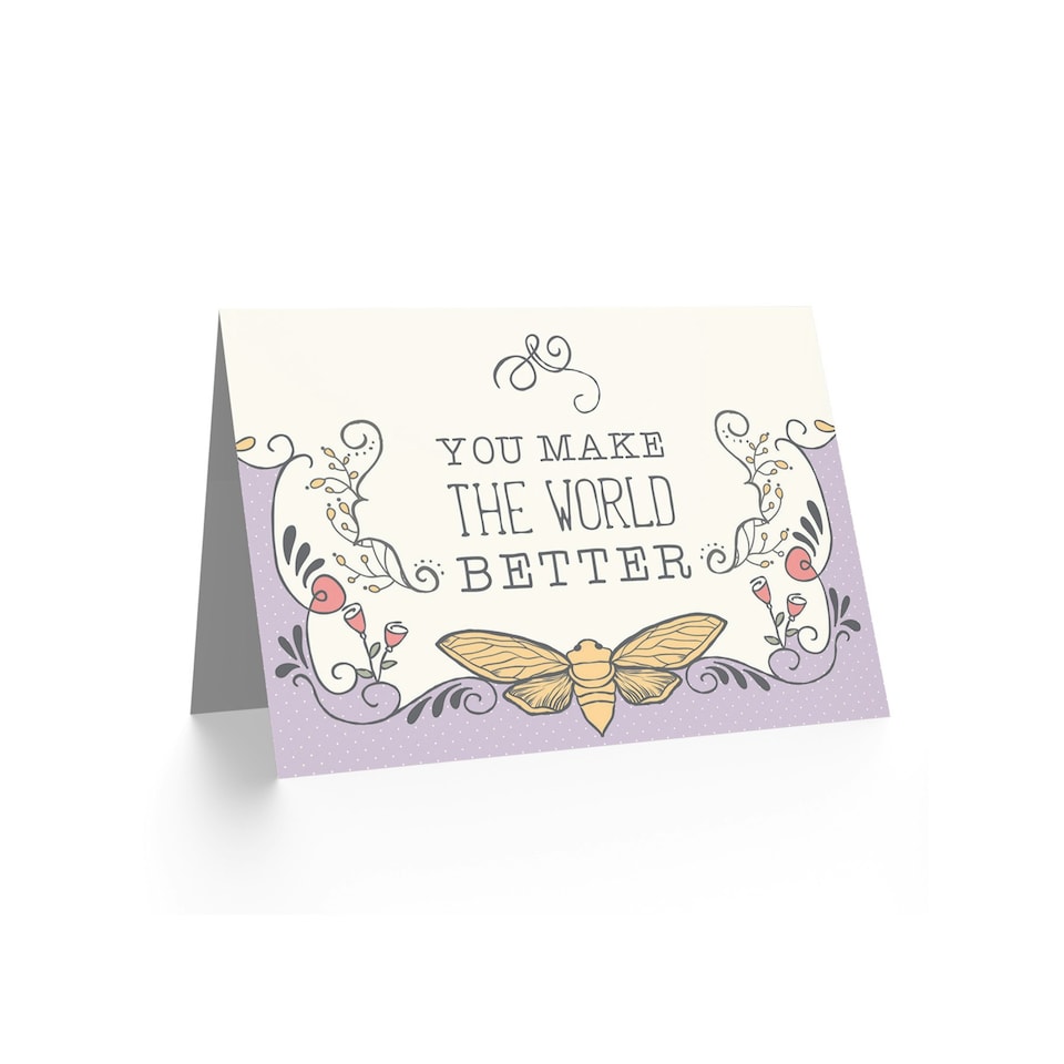 image 1 of Romance Valentine World Better Love Anniversary Valentines Day Card