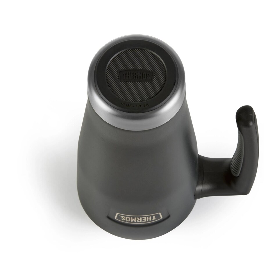 image 1 of Thermos Icon Series Stainless Steel Travel Mug 470ml Granite Black