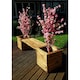 image 2 of Deluxe 2 Planter Bench With 1 x Green Bench Cushion
