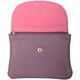 image 2 of Laser Cut Genuine Leather Credit Card Money Holder Wallet Purse Pink | Grape/Rose