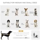 image 2 of PawHut 3 Wheel Pet Stroller, for Medium Small Dogs, Foldable Cat Pram - Grey