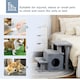 image 6 of PawHut Dog Steps for Bed 4 Step Pet Stairs Cat House with Detachable Cover